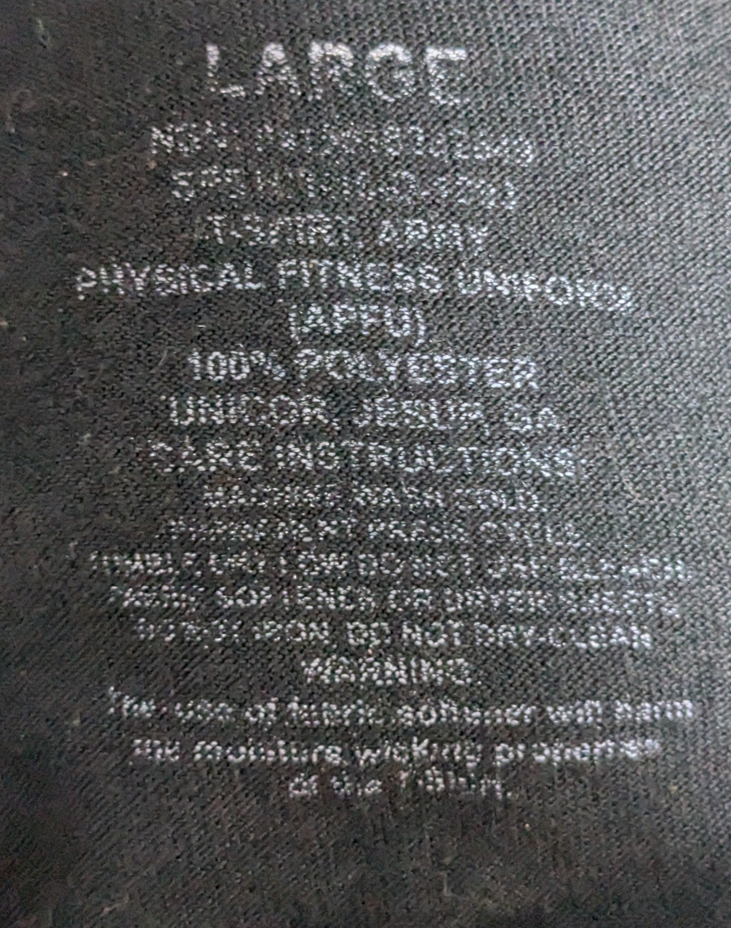 US Army APFU Large Long Sleeved (CB10-25Sep110)