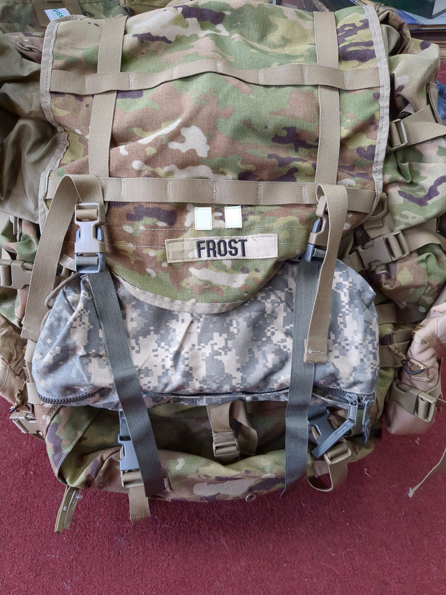 Frost MAIL-IN - v.12 "Ranger Ready" OCP Large Molle II Ruck w/ The Gibson Configuration w/ Name Tape & Cat Eyes (V12 2026-03)