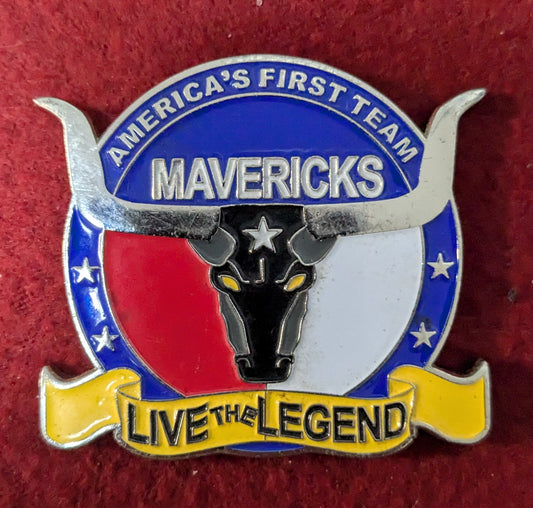 Challenge Coin America's First Team Mavericks Live the Legend Division Special Troops Battalion (25May39)