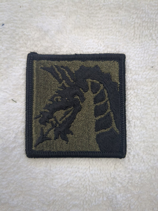 US Army 18th Airborne Corps Patch OD Black Subdued Velcro (WSB11-18th Airborne)