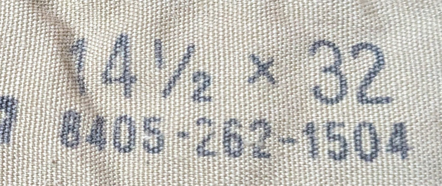 Vintage US Military Long Sleeve Button Down 14.5 x 32 (FB4-26Mar08)