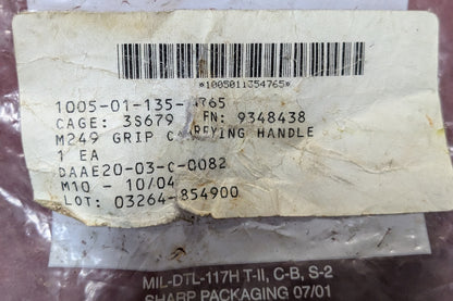 NOS M249 Carrying Handle Grip (CB01-25APR36)