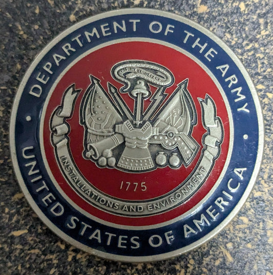 Challenge Coin Assistant Secretary of the Army Installations And Environment (CHCC-25Jul27)