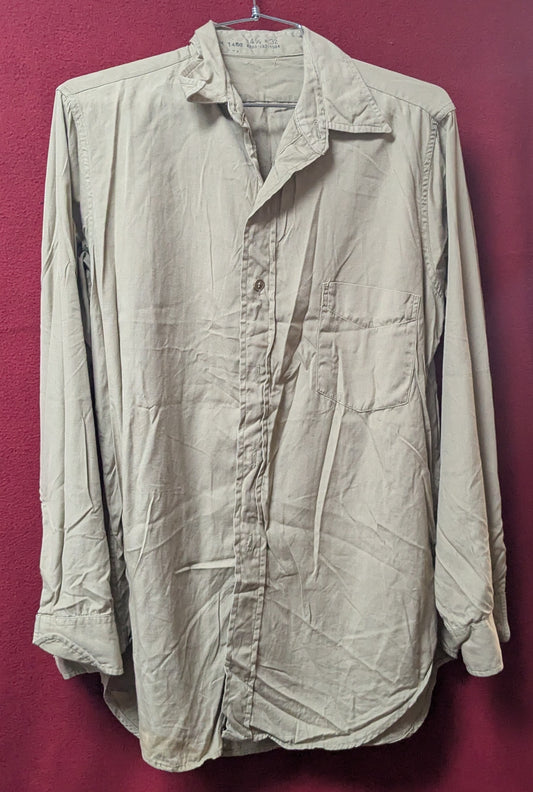 Vintage US Military Long Sleeve Button Down 14.5 x 32 (FB4-26Mar08)