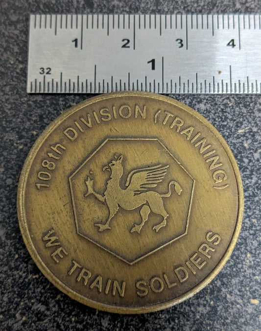 Challenge Coin 108th Division Training Golden Griffon Commanding General Coin (26Jun32)