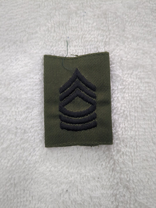 US Army MSG Master Sergeant GTX Gorte-Tex Rank Subdued OD Black (wsb11-MSGGortex)