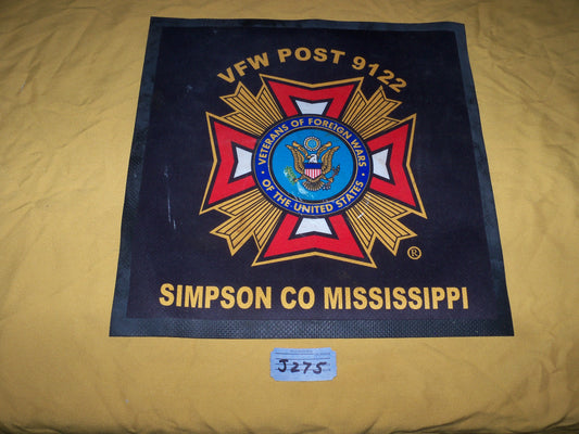 VFW Post 9122 Rubber Mat 13" x 13" (06cc ca9-j275)