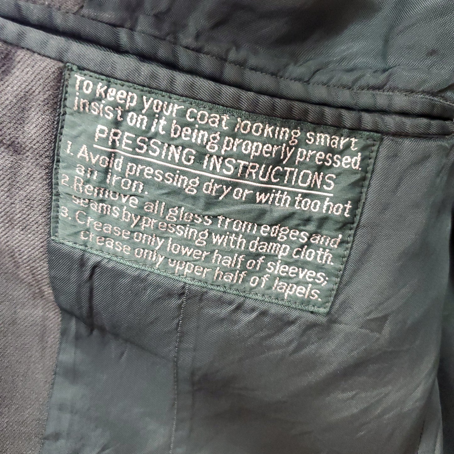 Vietnam Era 1955 39R Man's Serge Wool Service Coat (j12k)