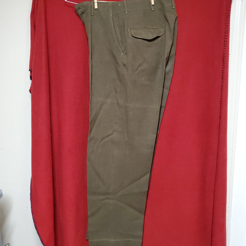 WWII 1948 31x33 US Army Wool Service Pants Trousers (j16S)