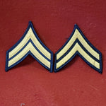 2pk US Army Dress Blue Uniform Corporal Rank Male Gold/Blue (corp1)