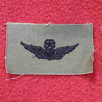 Vietnam Era US Master Parachutist Sew on Insignia Blk/OD Vintage (v69L)