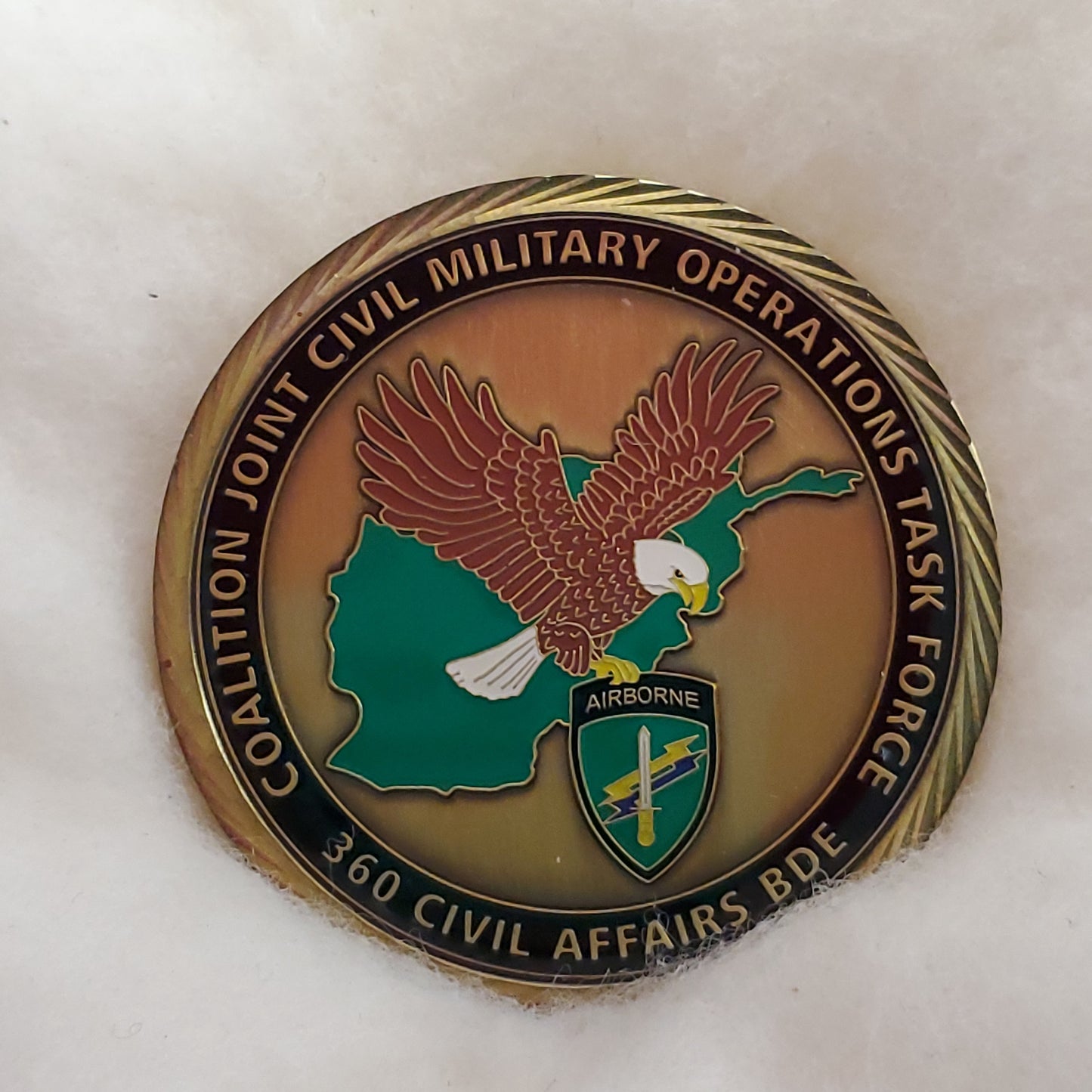 NEW 360 Civil Affairs BDE Challenge Coin (D4)