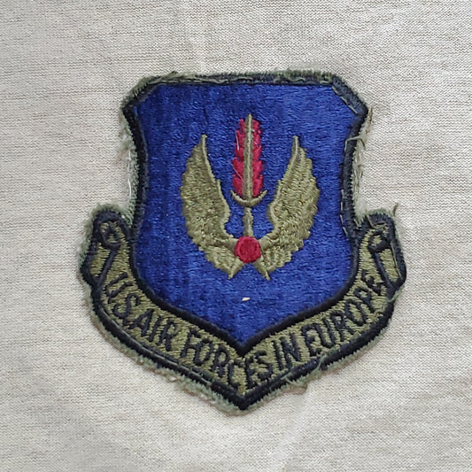 US Air Forces in Europe Vintage Unit Crest Badge Sew On (a6g)