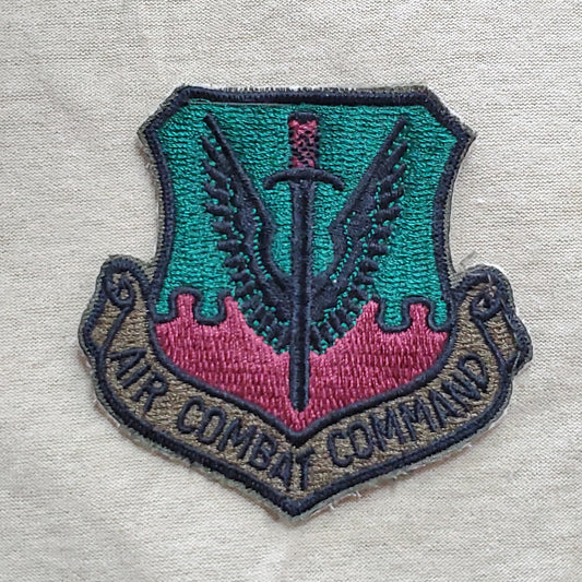 USAF Air Combat Command Vintage Unit Crest Badge Sew On (a6m)