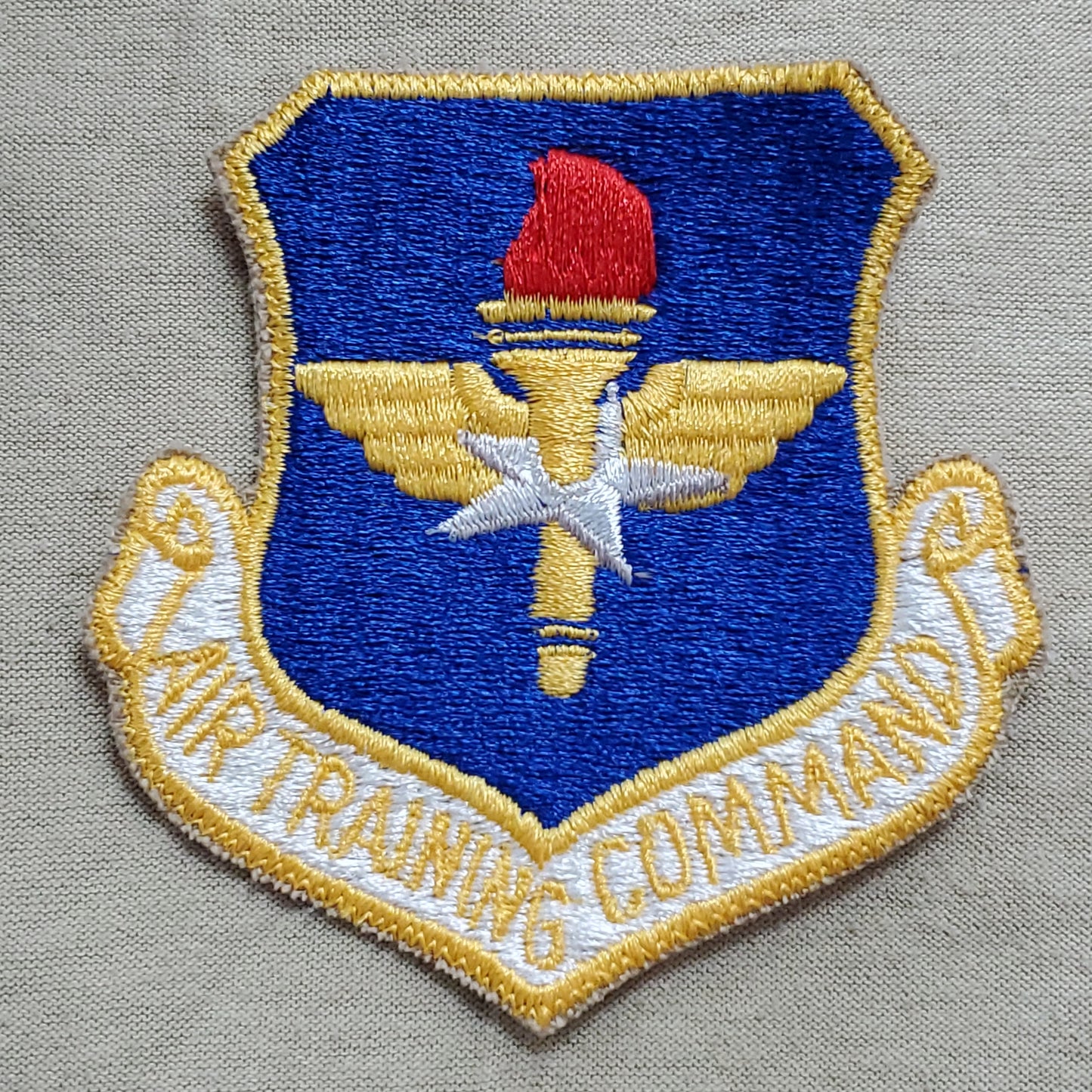 USAF Air Training Command Vintage Unit Crest Badge Sew On (a6t)