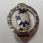 30th Infantry Regiment "Rock of the Marne" Vintage Badge Crest Pin (a7v)