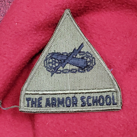 US Army Armor School Subdued Sew on Patch Unit Insignia (x04b)