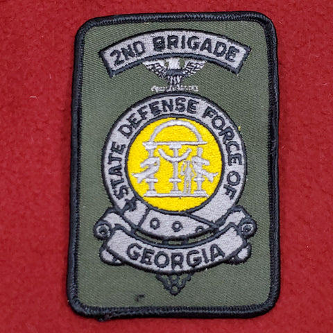 2nd Brigade State Defense Force of Georgia Subdued Sew on Patch Unit Insignia (x04s)