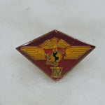 4th Marine Aircraft Wing Crest Enamel Pin (W6)