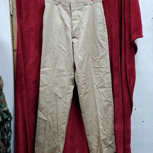Vintage 1976 Army 30x30 Khaki Tan Pants Trousers (BB12-7)