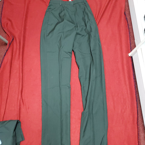 US Army Women's 8WR AG-489 Dress Green Pants Trousers (27a131)