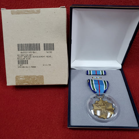US Military Joint Service Achievement Medal Lapel Pin Ribbon Box Set Army (dc13)