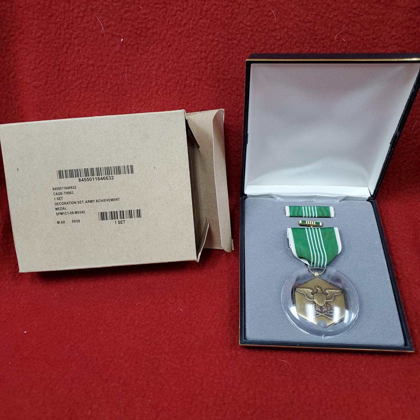 US Military Army Achievement Lapel Pin Ribbon Box Set Army (dc16)