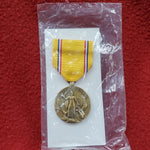 Vintage WWII US Army American Defense Campaign Medal Military (da22)