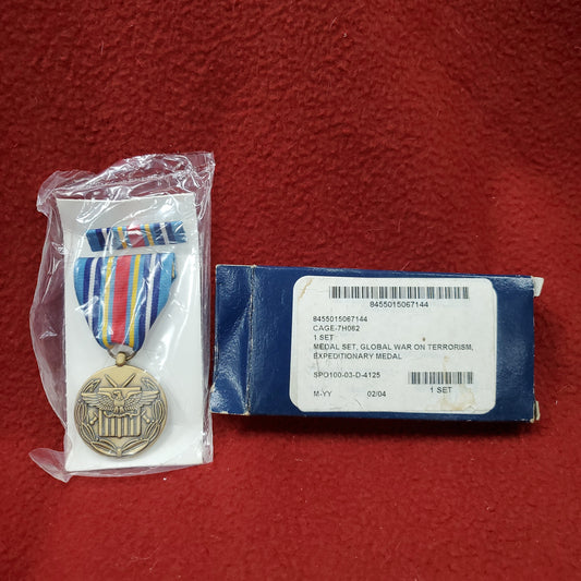 Vintage US Military Global War Terrorism Expeditionary Medal Ribbon Set Army (dc24)