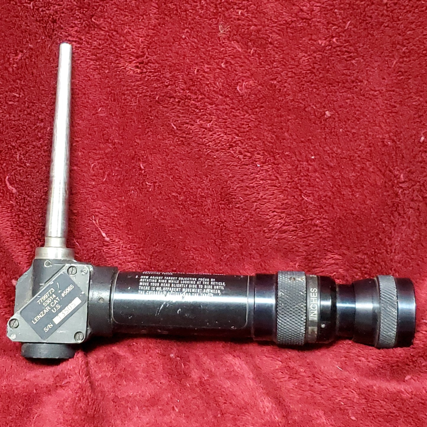 US Army Lenzar Optics Boresight 779973/53014 (aa03-17)