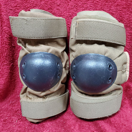 BIJAN'S Medium US Military Issue Coyote Elbow Pads (aa07-5)