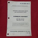 Vintage 1 July 1980 "Commercial Equipment Improvement & Maintenance" TM 43-0001-40-2 (Sept)