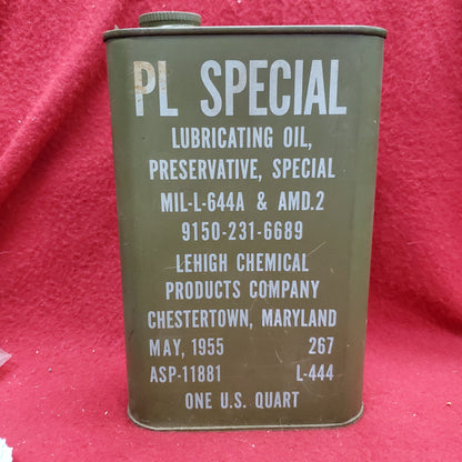 VINTAGE 1955 1Qt. PL Special Lubricating Oil (26s ac09-2)
