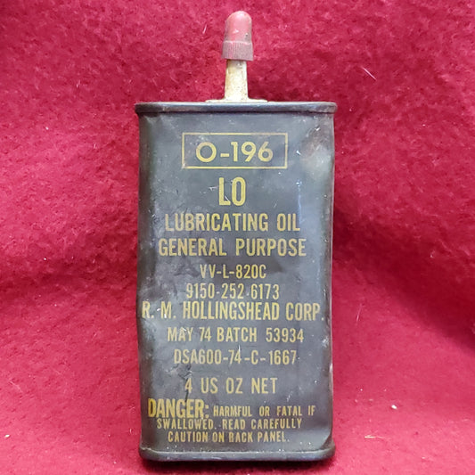 VINTAGE 1974 Lubricating Oil General Purpose Protect EMPTY (26s ac09-10)
