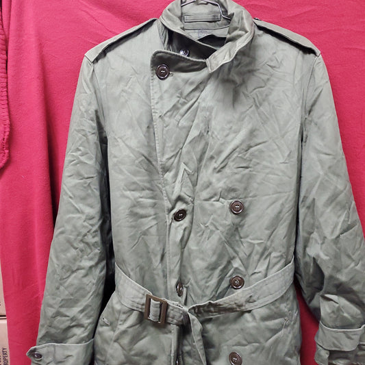Vintage US Army M/L OG-107 Overcoat Cotton Sateen w. Liner (BB14-17)