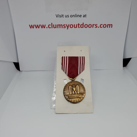 VINTAGE US Military "FOR GOOD CONDUCT" Service Medal Lapel Pin Ribbon Box Set Army (1mrp8)