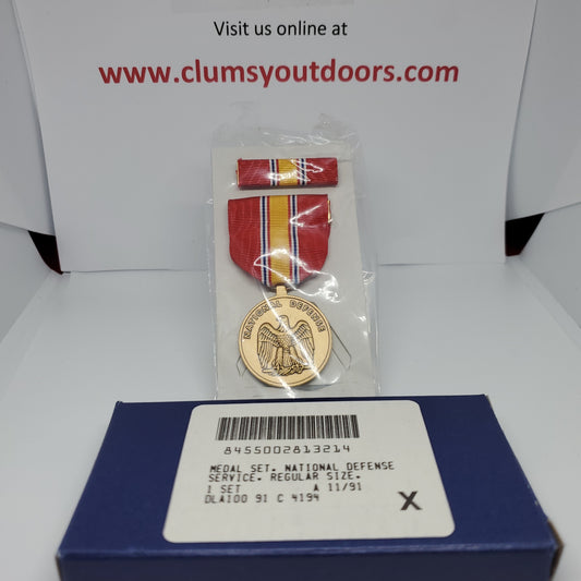 VINTAGE 11/91 US Military "NATIONAL DEFENSE" Service Medal Ribbon Set Army (1mrp)