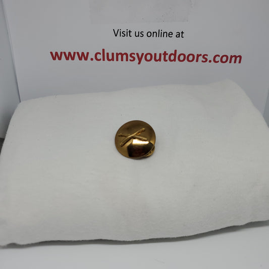VINTAGE Brass US Army Armor Collar Pin Medal (1mrp31)