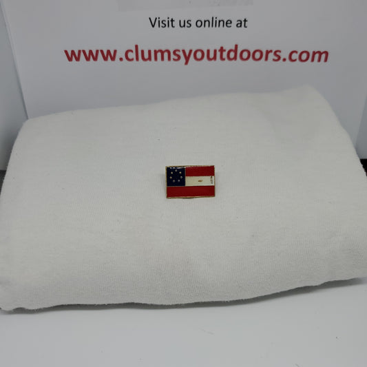 VINTAGE US Civil War First Confederate Flag Hat Pin Medal (1mrp32)