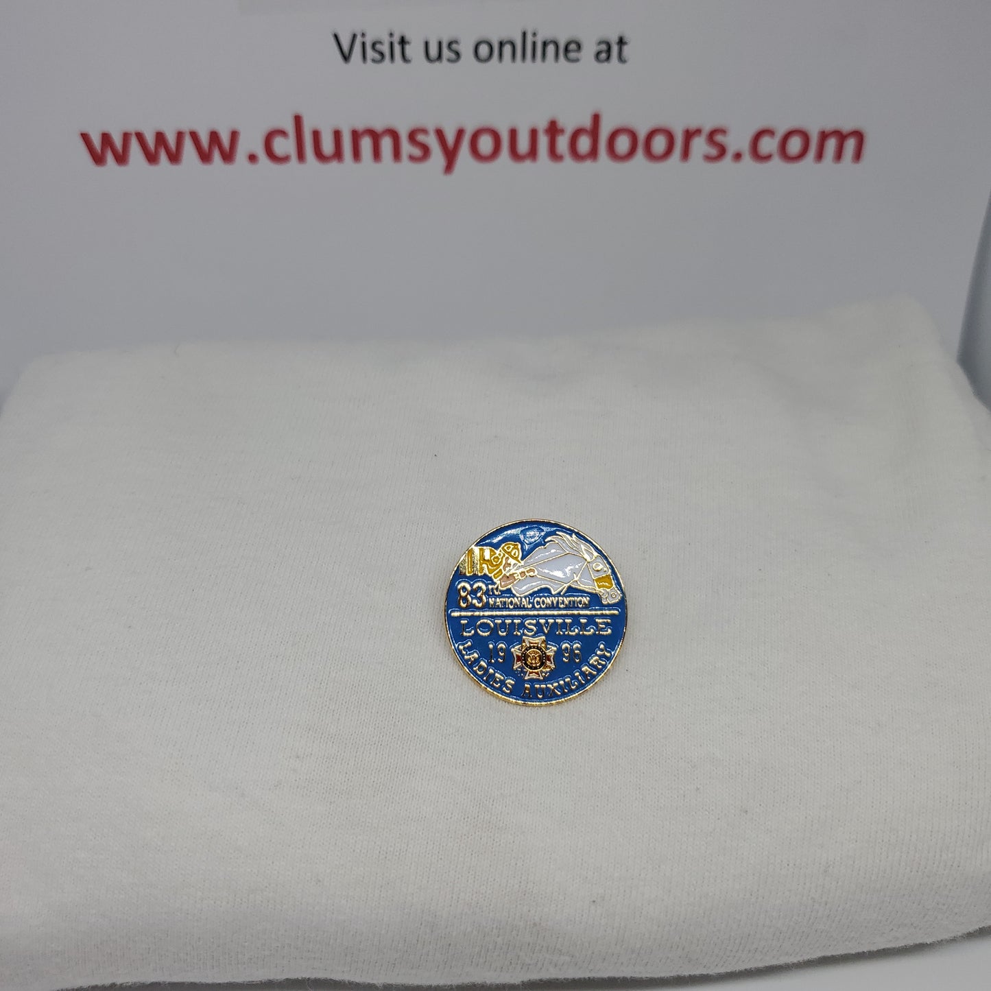 VINTAGE 83rd Ladies Auxillary National Convention Louisville Hat Pin Medal (1mrp36)