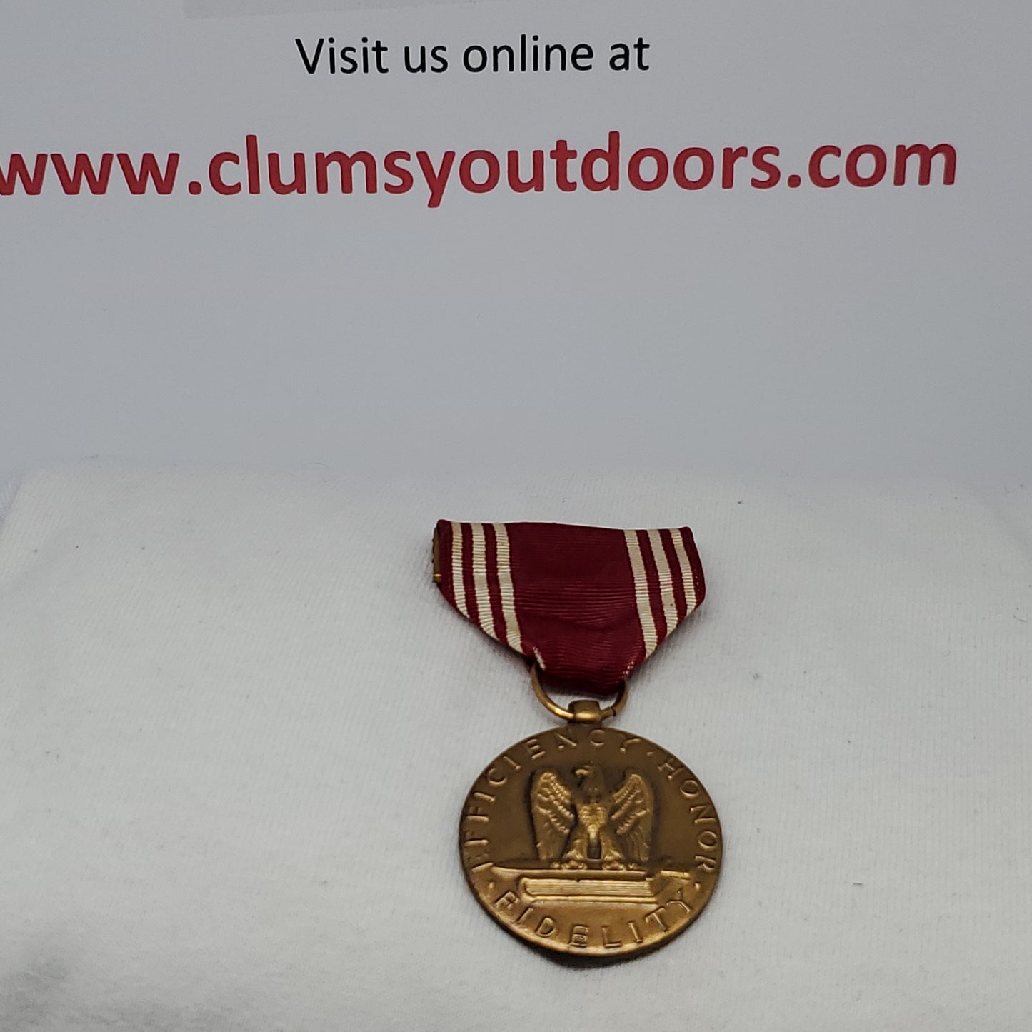 VINTAGE Engraved 'Bennett O. McCraine' US Army "FOR GOOD CONDUCT" Medal EIGI (01o17)