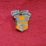 VINTAGE US 34th Signal Battalion "SKILL ENDURANCE SPIRIT" Pin Crest DUI Unit (01o64)