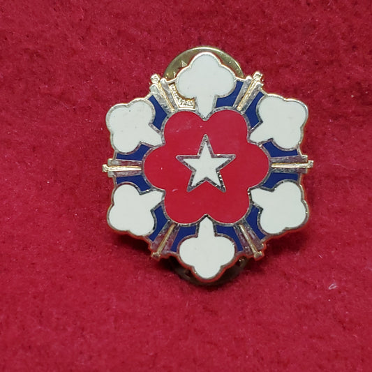 VINTAGE US 11th ADA Air Defense Artillery Brigade Pin Crest DUI Unit (01o105)