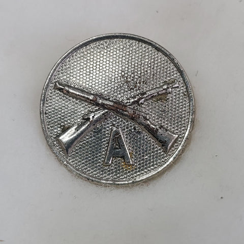 WWI Infantry Company A Enlisted Collar Disk (V8)