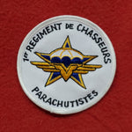 VINTAGE French 1ST REGIMENT DE CHASSEURS PARACHUTISTES Patch Sew On Color (04o24)