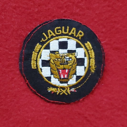 VINTAGE Badge "JAGUAR" Emblem Patch Sew On Color (04o7)