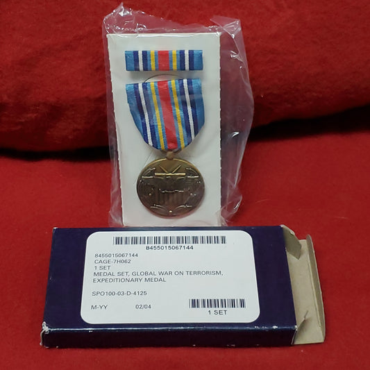 VINTAGE 02/04 EXPEDITIONARY MEDAL SET Global War on Terrorism Medal Ribbon (05o21)