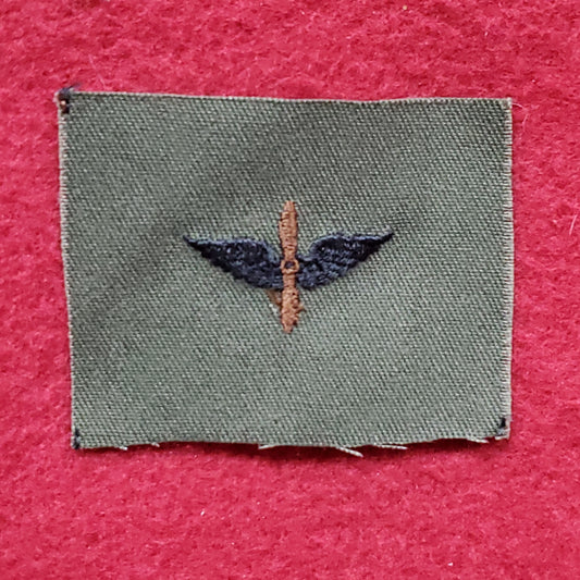 VINTAGE US Army CIVIL AIR PATROL Patch Sew On OD Olive Drab Black Subdued (05o38)