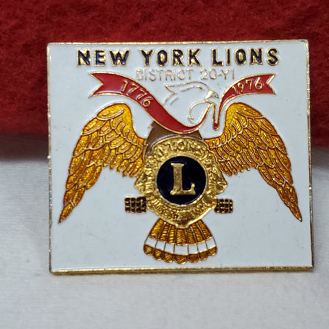 VINTAGE New York Lions Club District 20-Y1 (06o2)