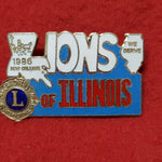 VINTAGE 1986 NEW ORLEANS Illinois Lions Club International Convention Pin (06o26)